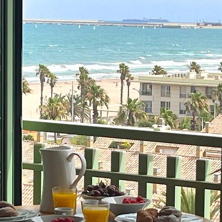Stylish Well-Connected Beachfront Flat Valencia Luaran gambar