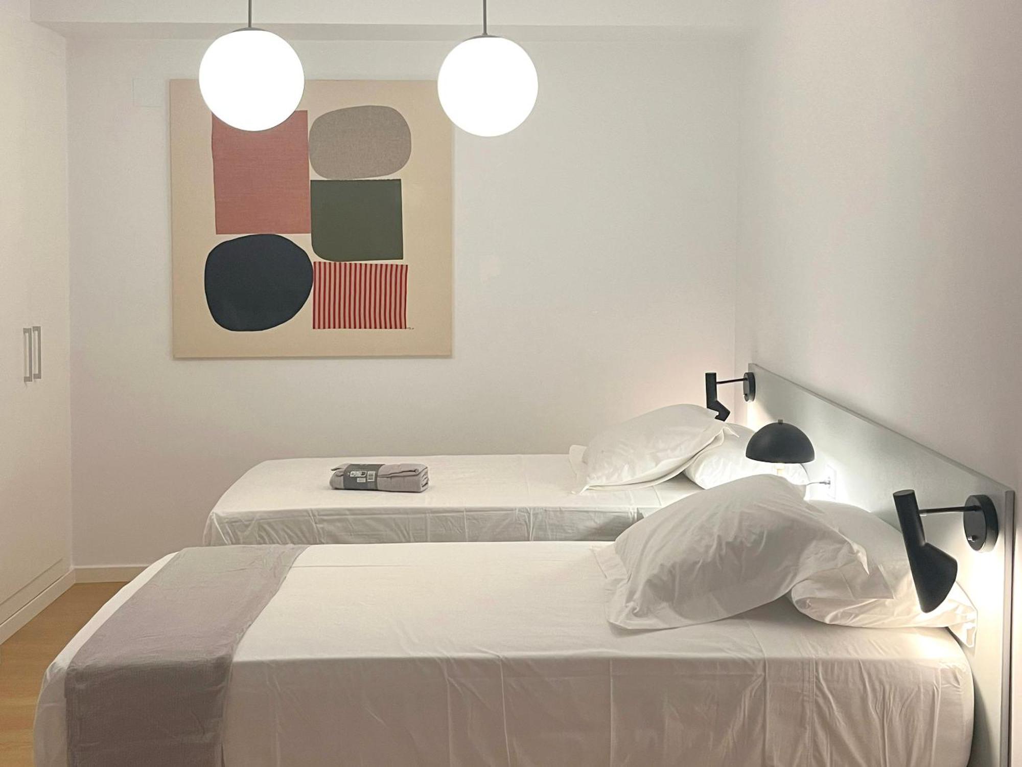 Stylish Well-Connected Beachfront Flat Valencia Luaran gambar