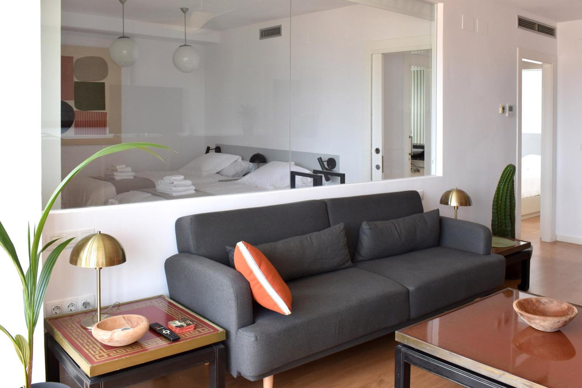 Stylish Well-Connected Beachfront Flat Valencia Luaran gambar